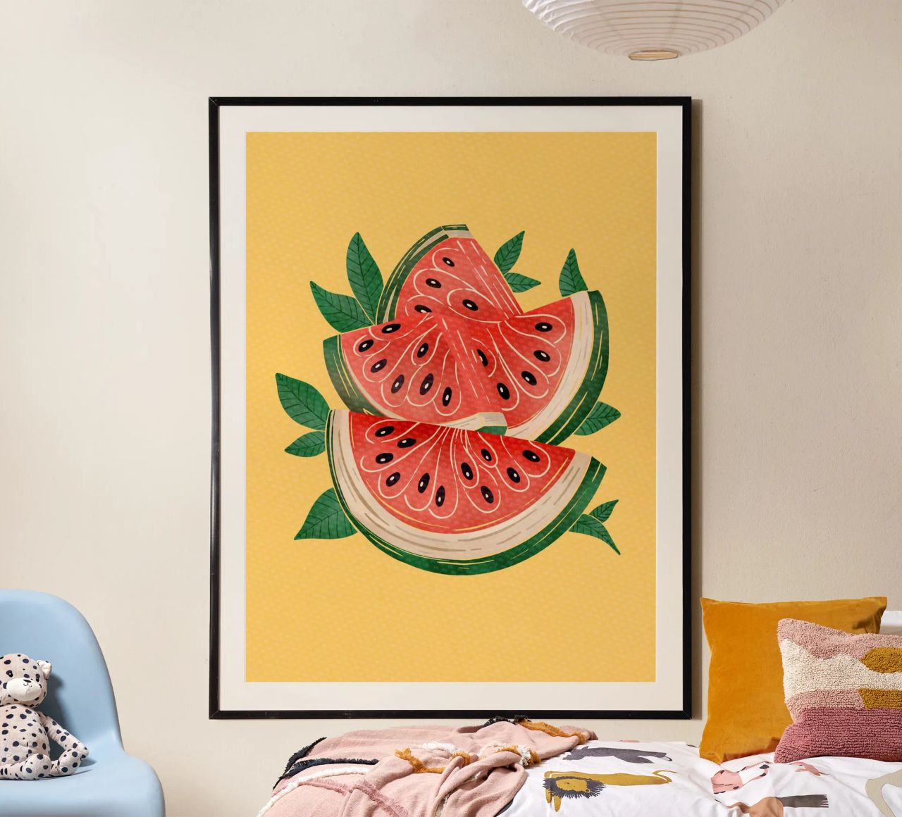 Summer Watermelon Joy poster by Claudia S. Design