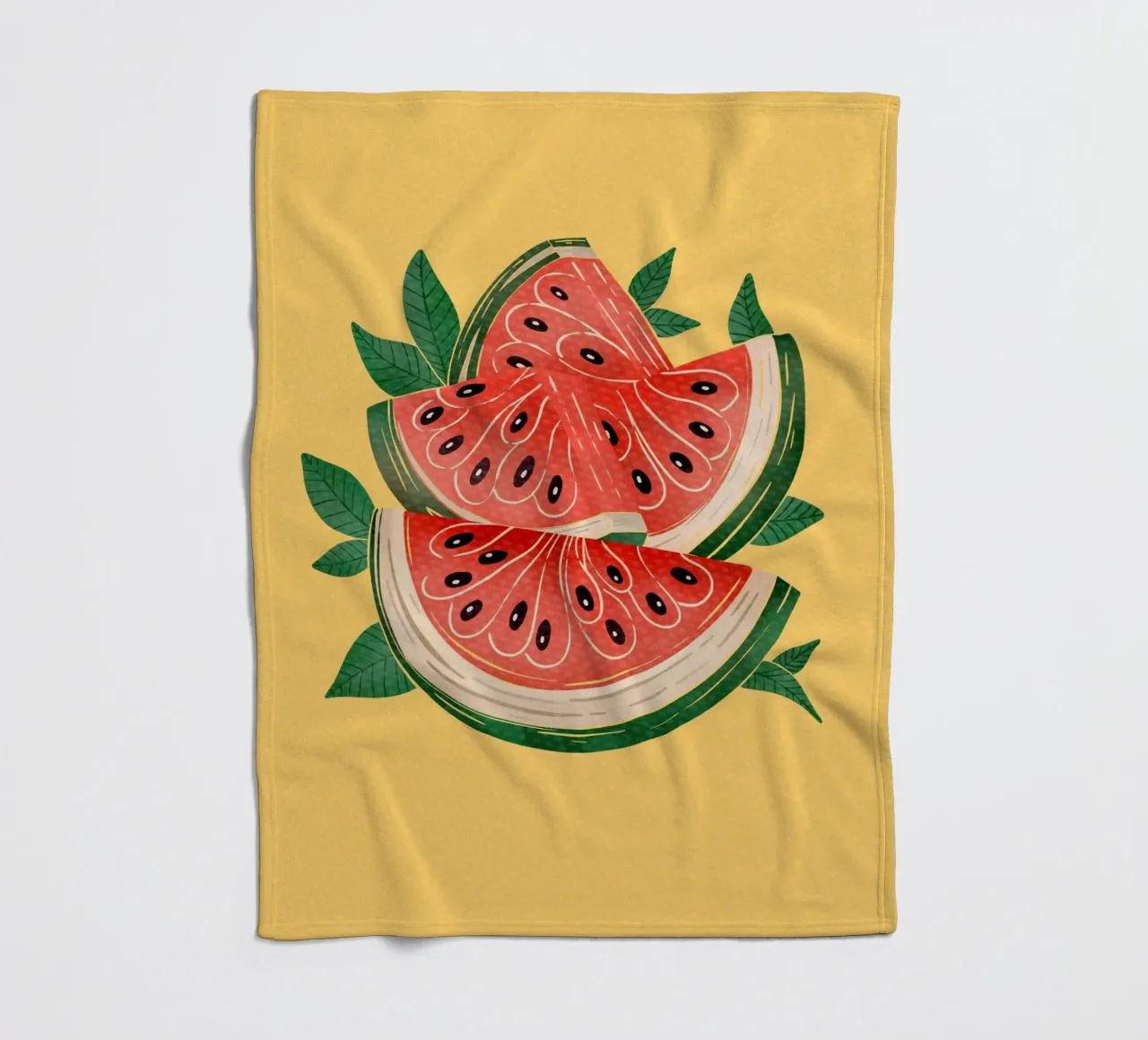 Summer Watermelon Joy coperta in pile da Claudia S. Design
