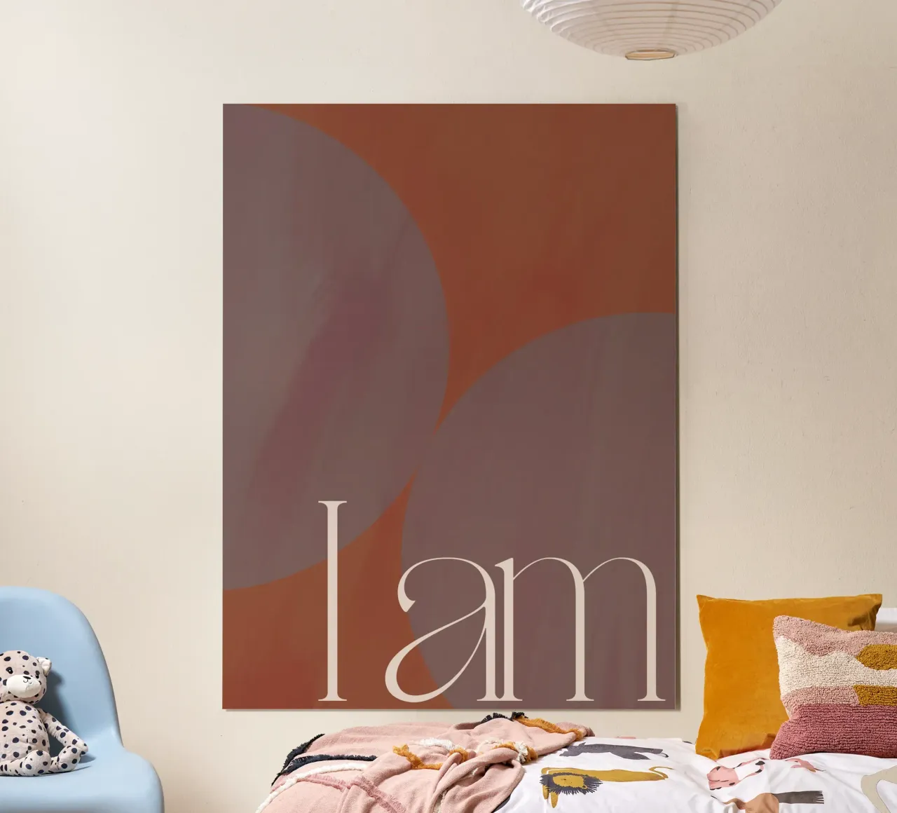 Golden Mantras No 33 poster con telaio in legno da treechild