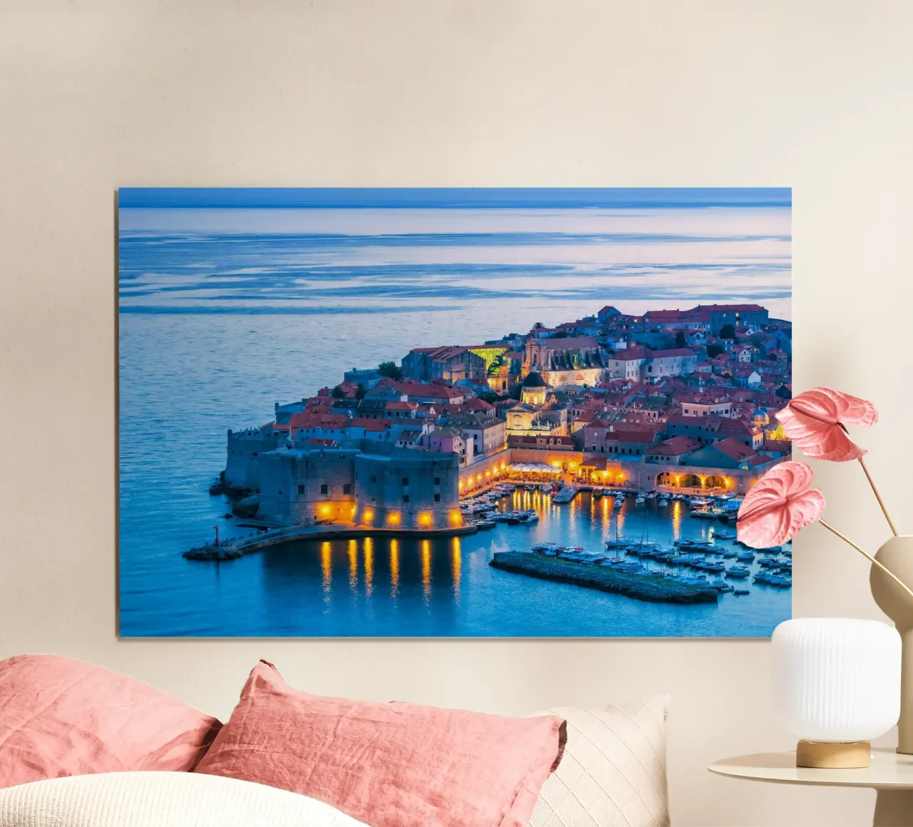 DUBROVNIK 07 poster con telaio in legno da Tom Uhlenberg