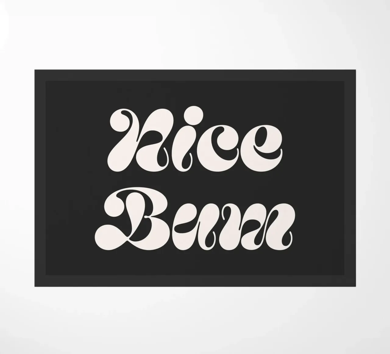 Nice Bum doormat by Paigaam Studio