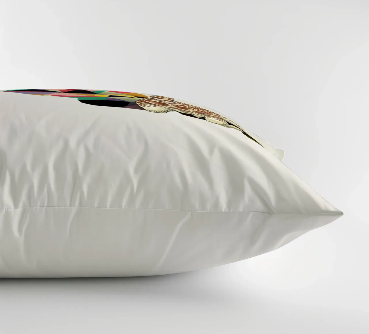 Walking Shadow - Giraffe decorative cushion by Jason Ratliff