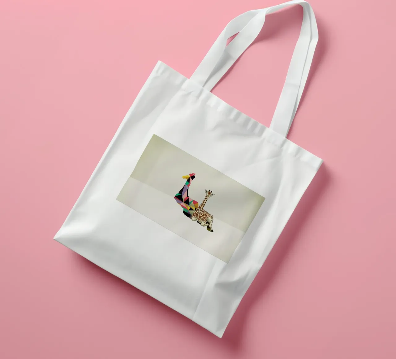Walking Shadow - Giraffe tote bag by Jason Ratliff