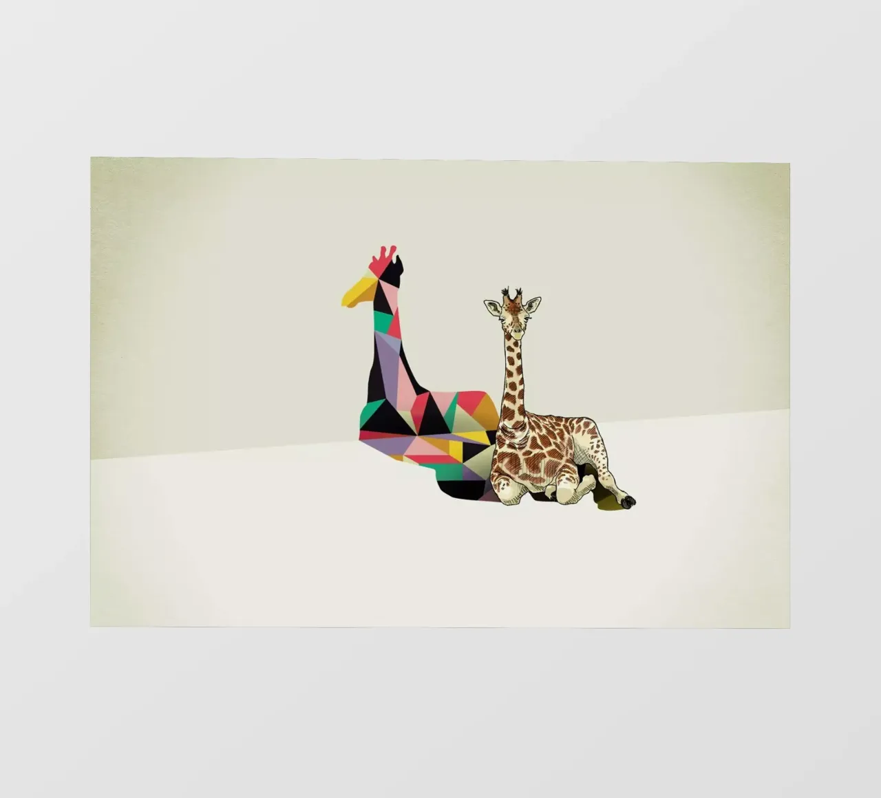 Walking Shadow - Giraffe pvc cover by Jason Ratliff
