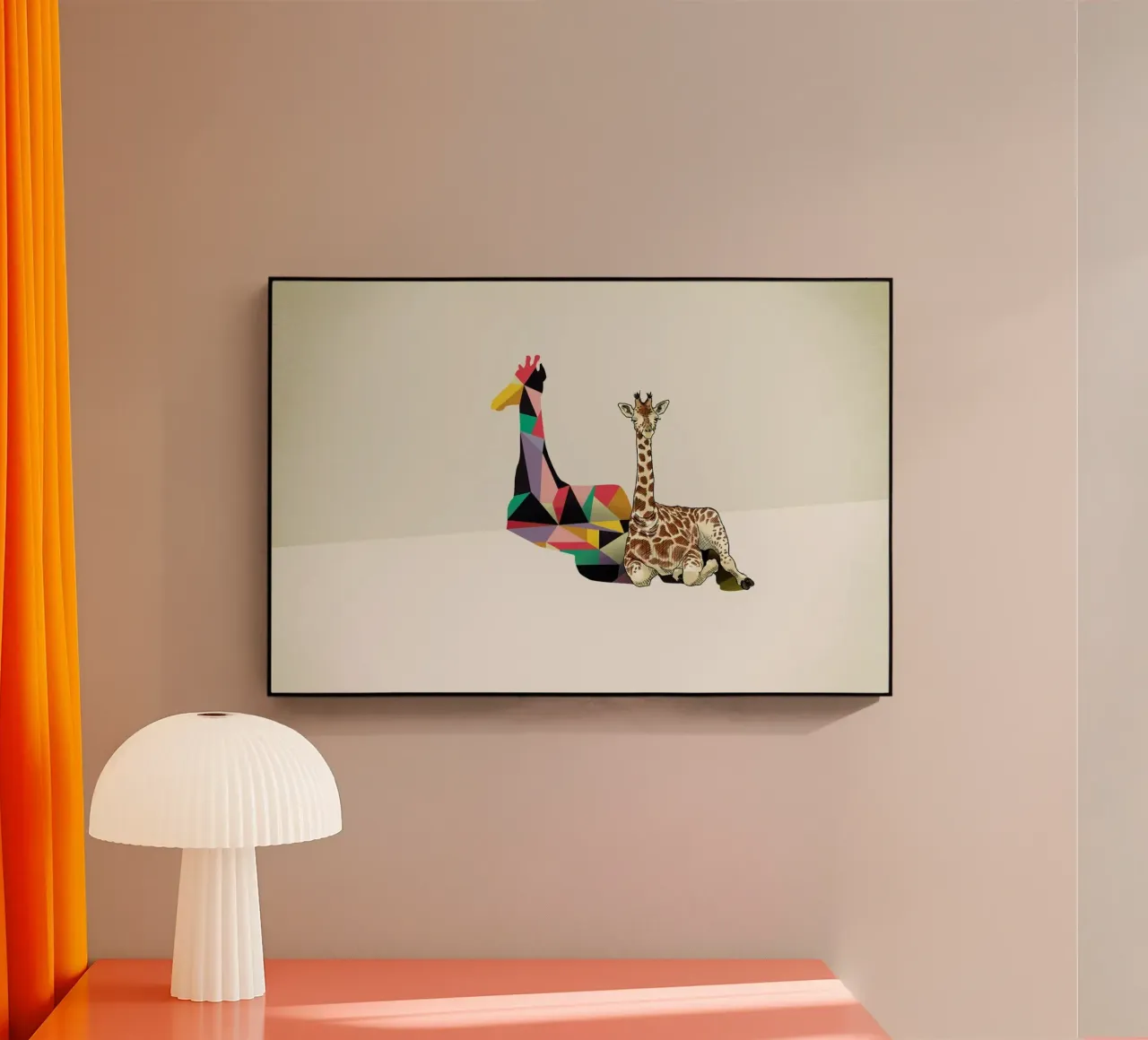 Walking Shadow - Giraffe plexiglass da Jason Ratliff