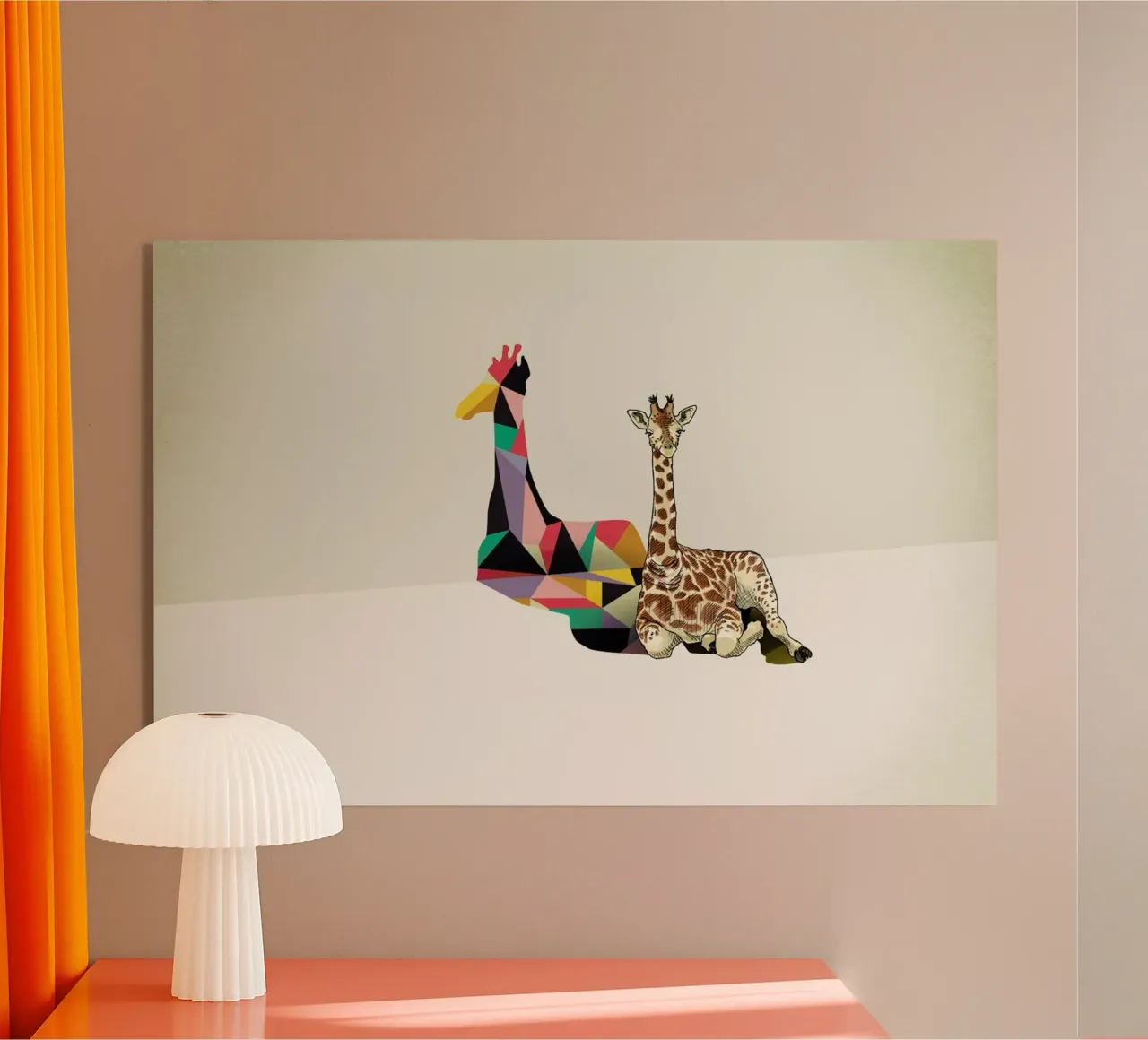 Walking Shadow - Giraffe plexiglass da Jason Ratliff