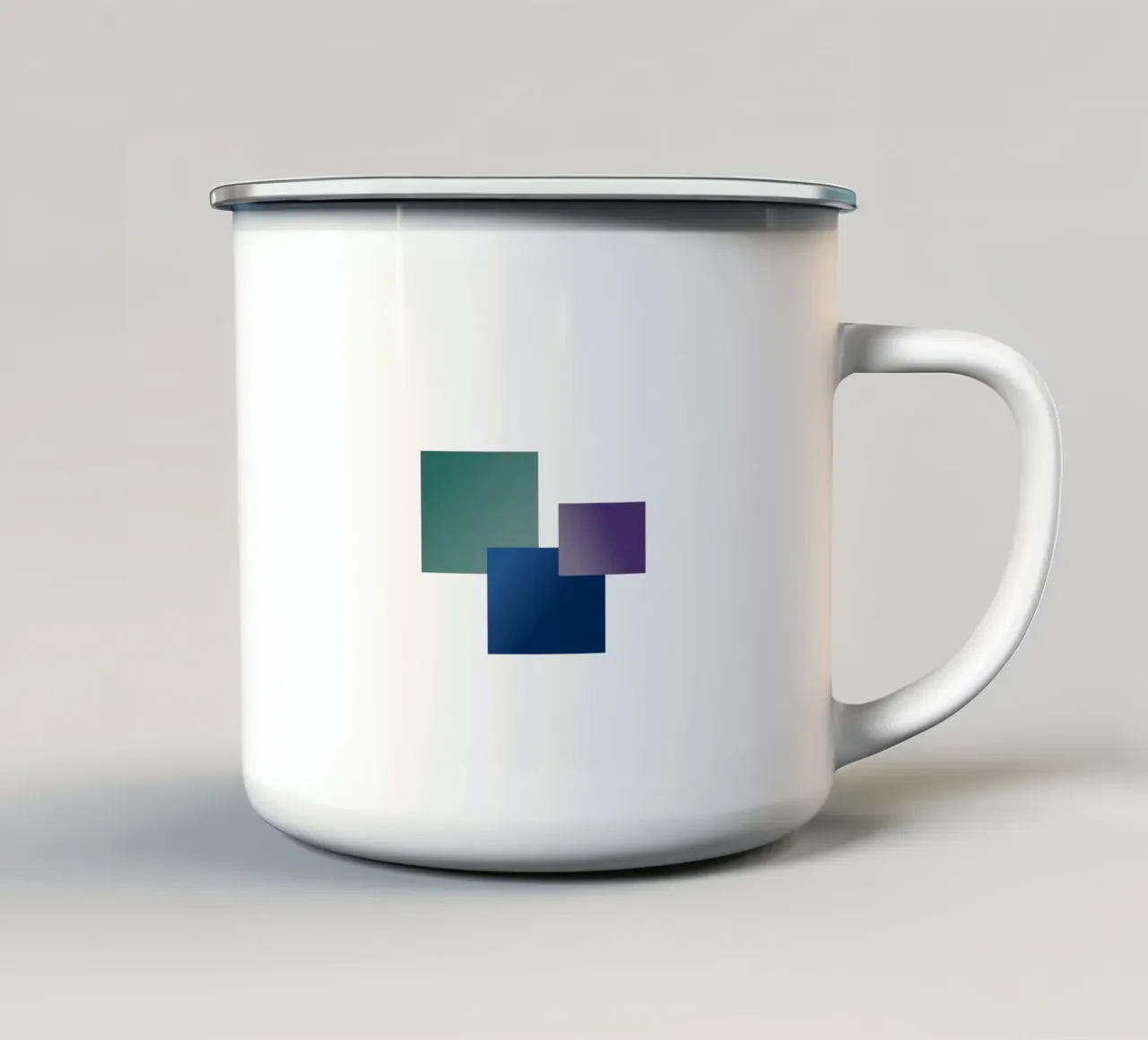 Drei farbige Rechtecke tazza in smalto da Something for you