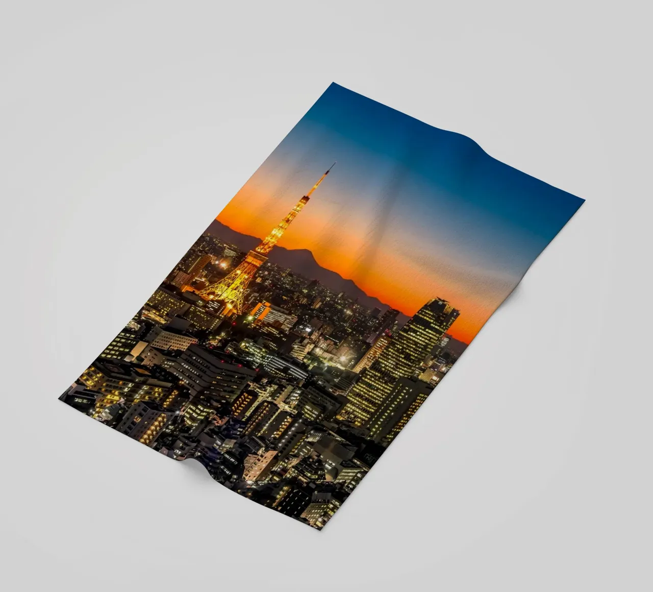 TOKYO 03 beach towel by Tom Uhlenberg