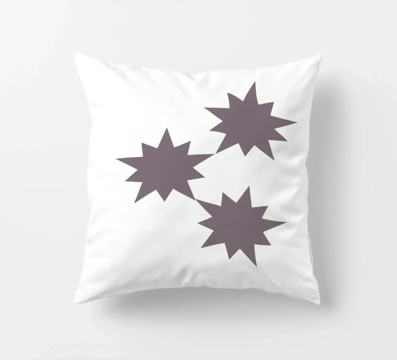 Tre stelle viola cuscino da Something for you