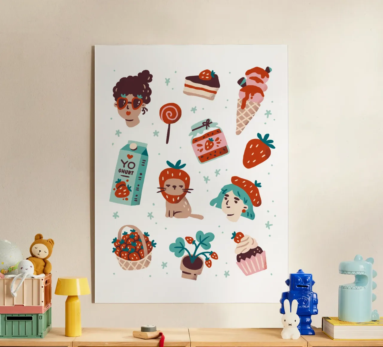 All Things Strawberry plexiglass da sashakolesnik