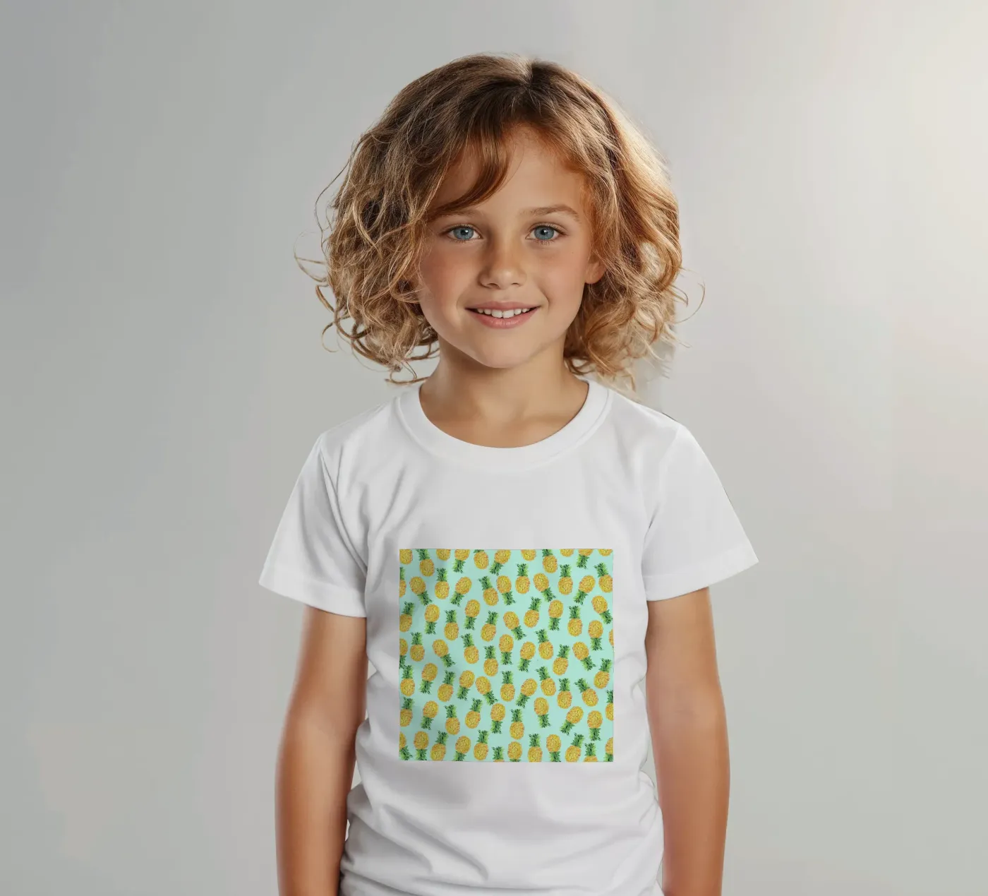 Pineapples kinder t-shirt van Amy Sia