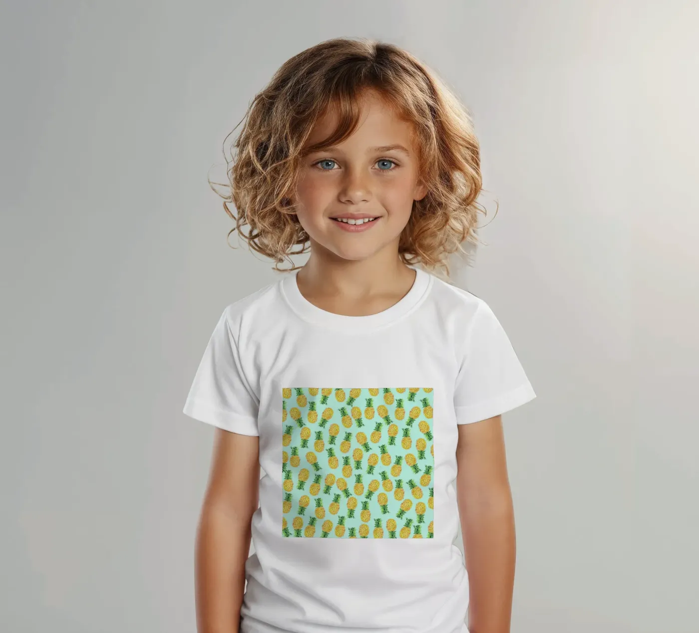 Pineapples kinder t-shirt van Amy Sia