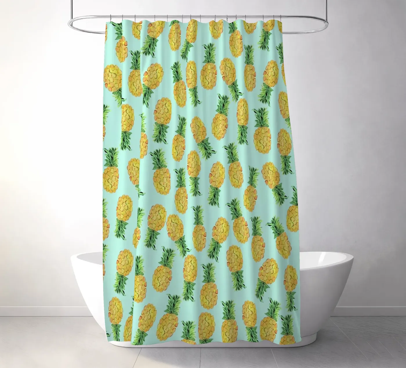 Pineapples douchegordijn van Amy Sia