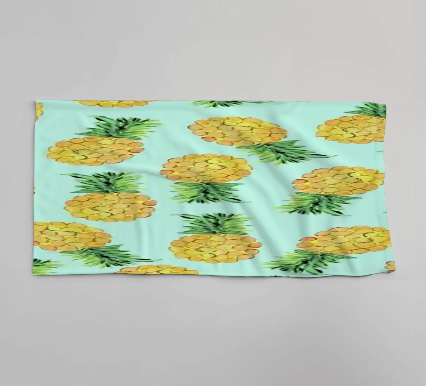 Pineapples badhanddoek van Amy Sia