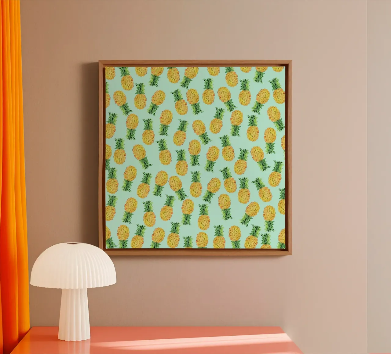 Pineapples canvas van Amy Sia