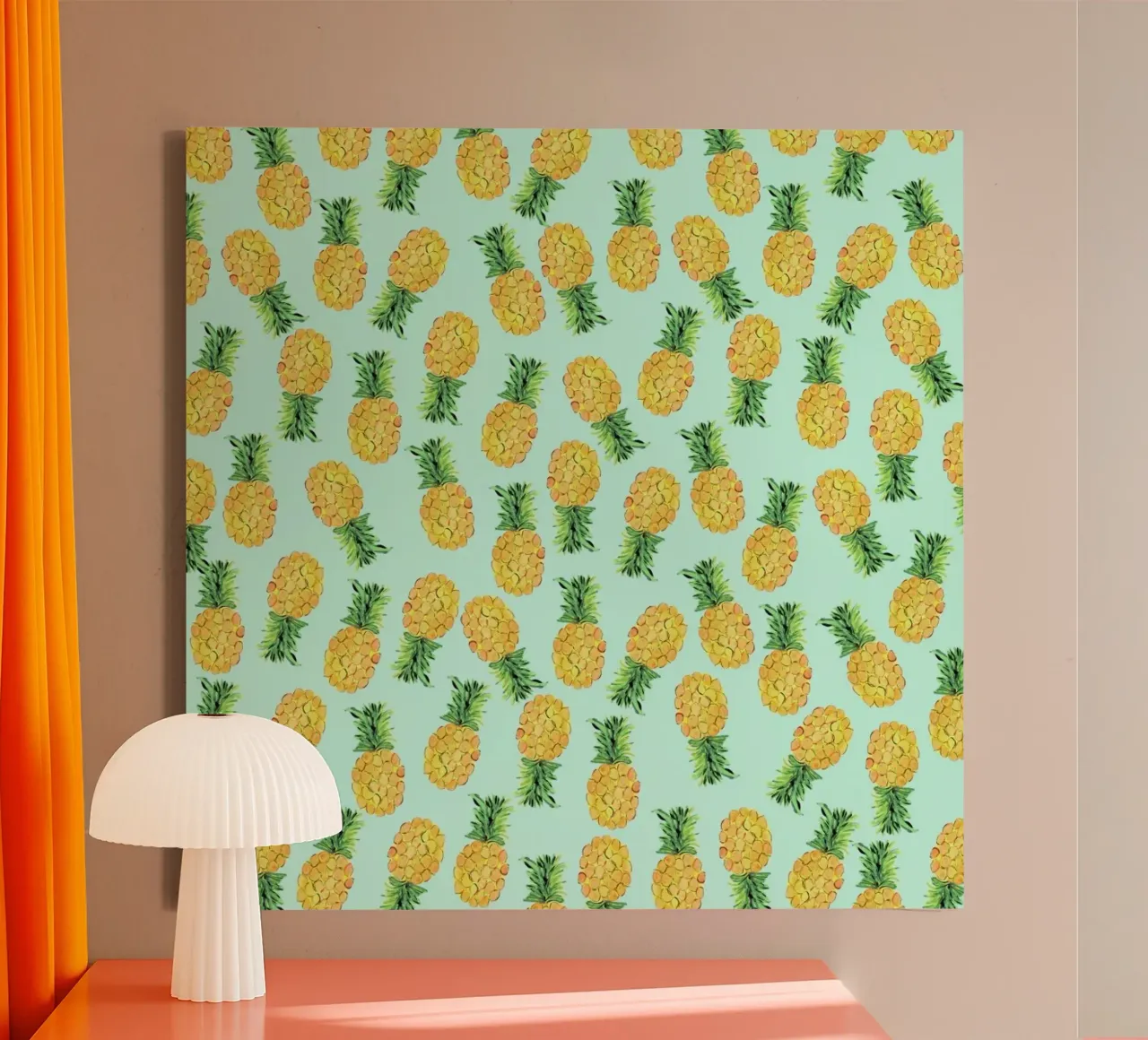 Pineapples canvas van Amy Sia