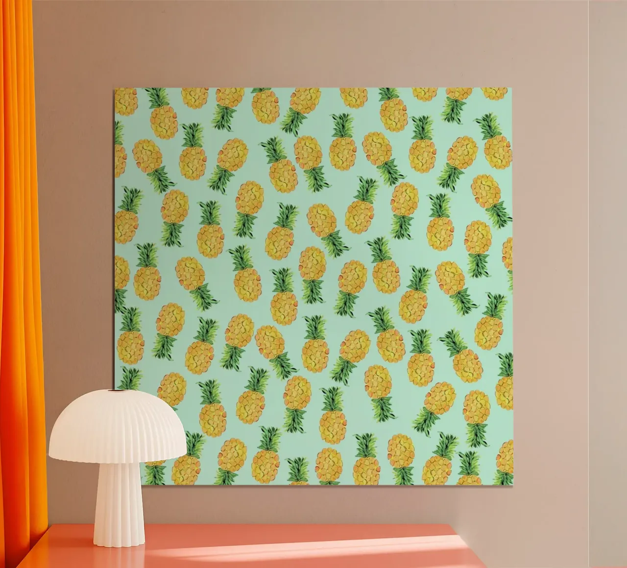 Pineapples poster van Amy Sia
