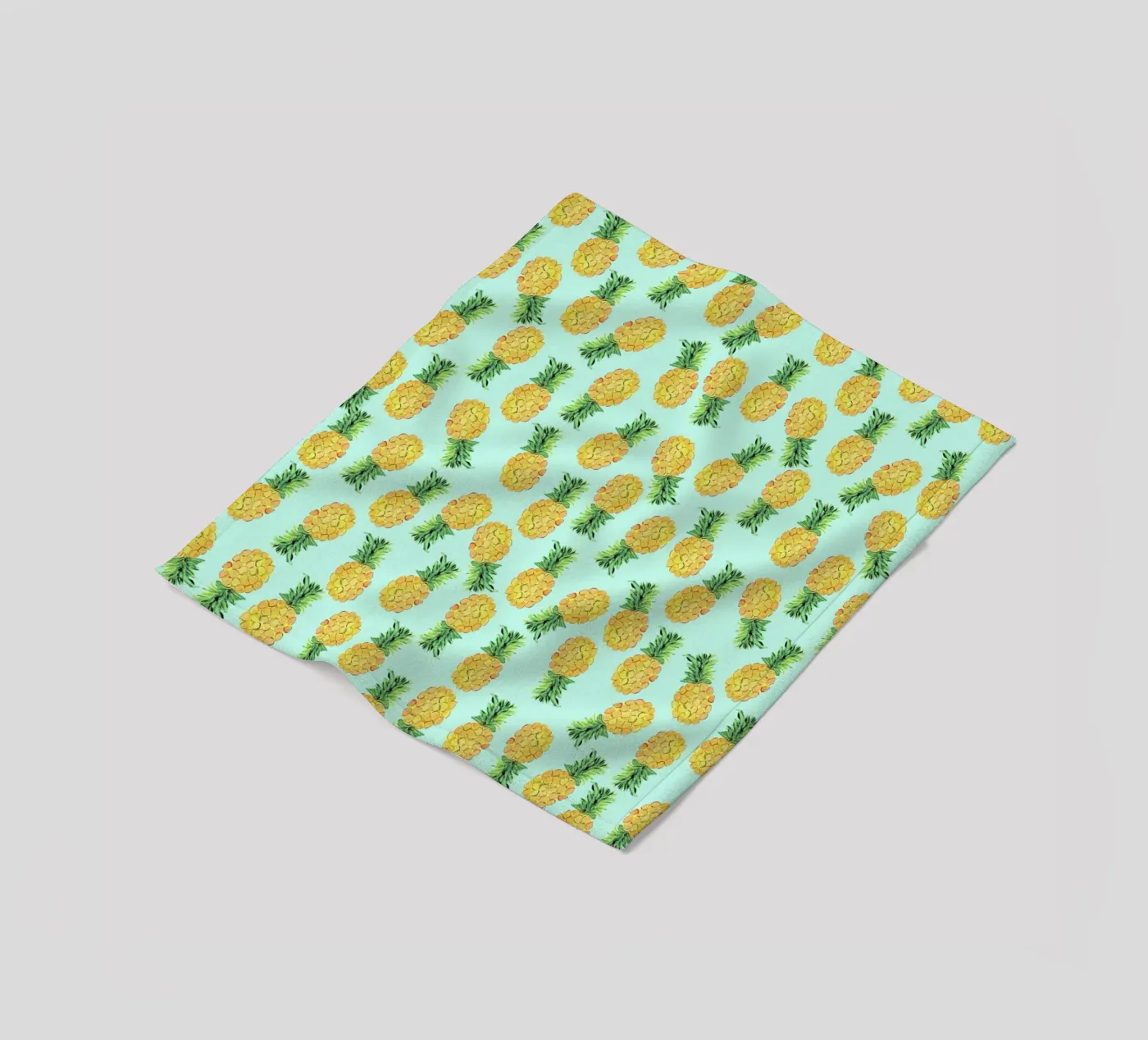Pineapples fleece blanket by Amy Sia