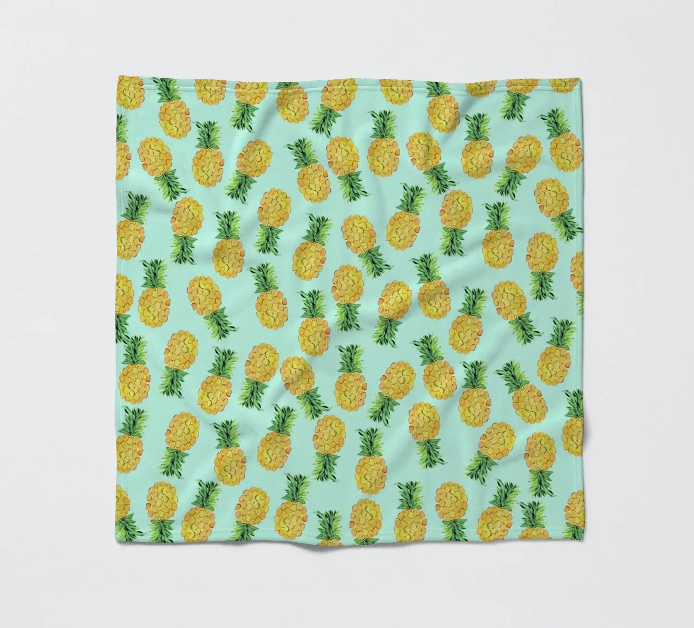 Pineapples fleece blanket by Amy Sia