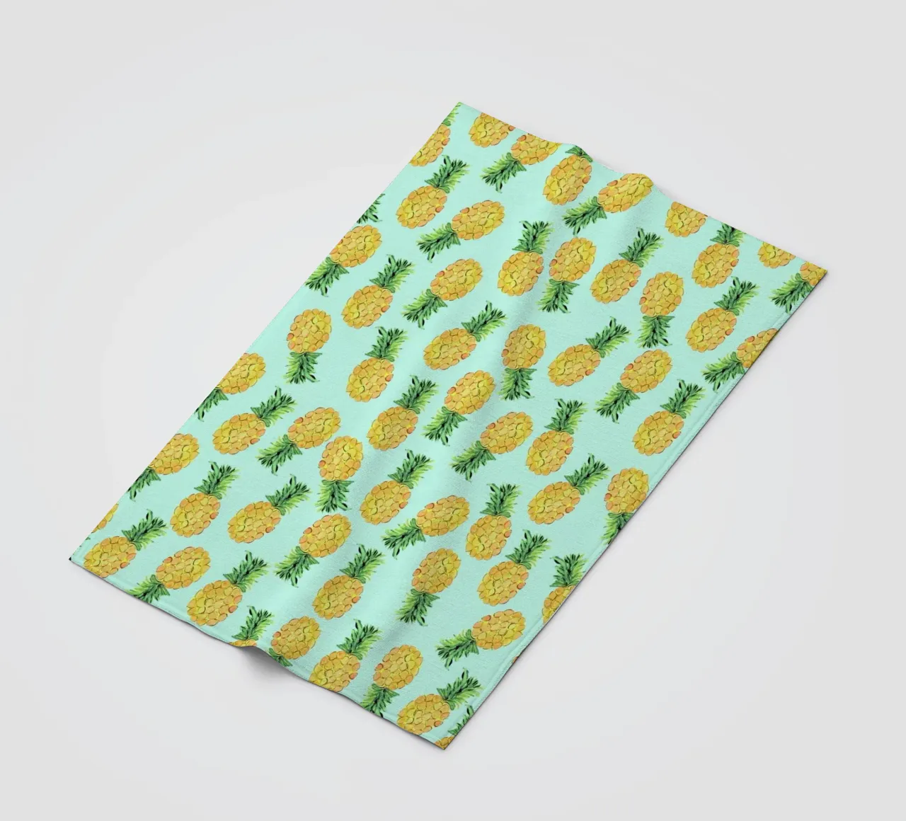 Pineapples coperta in pile da Amy Sia