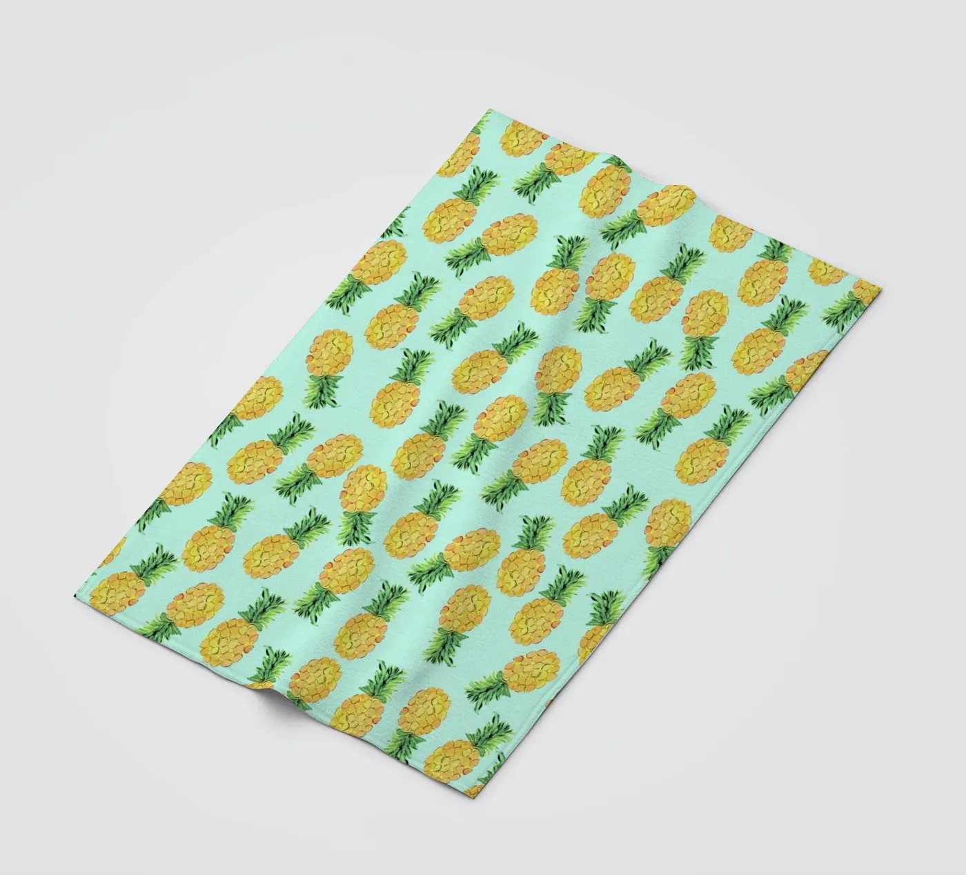 Pineapples fleece blanket by Amy Sia
