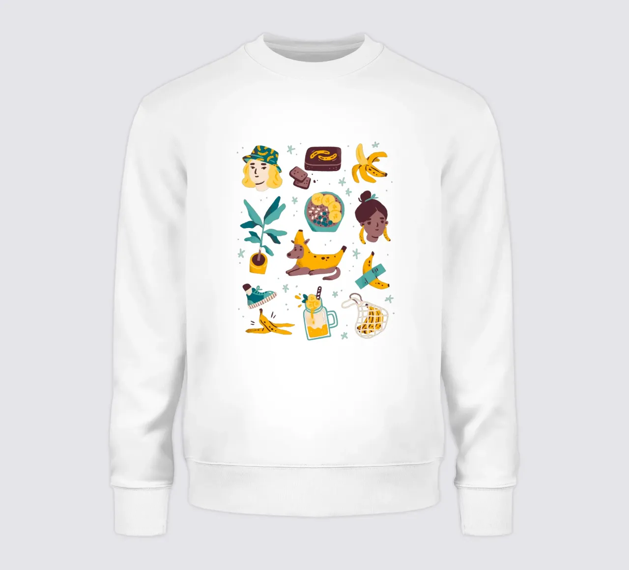 All Things Banana felpa da sashakolesnik