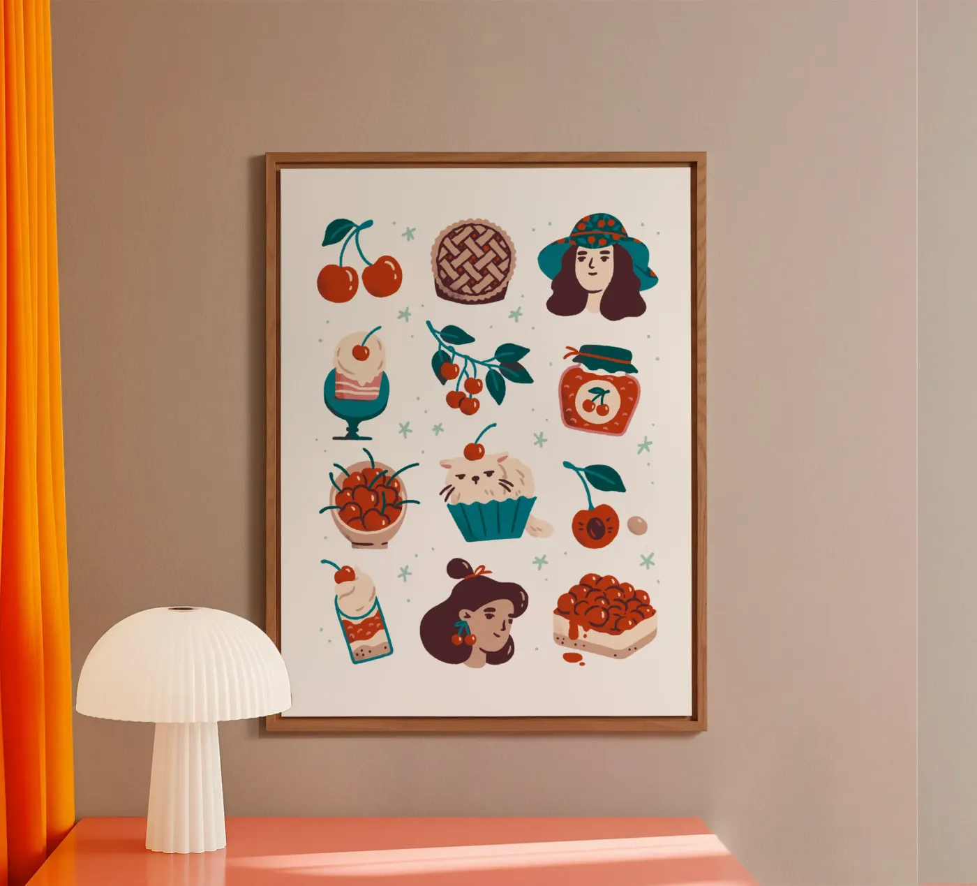 All Things Cherry alluminio dibond da sashakolesnik