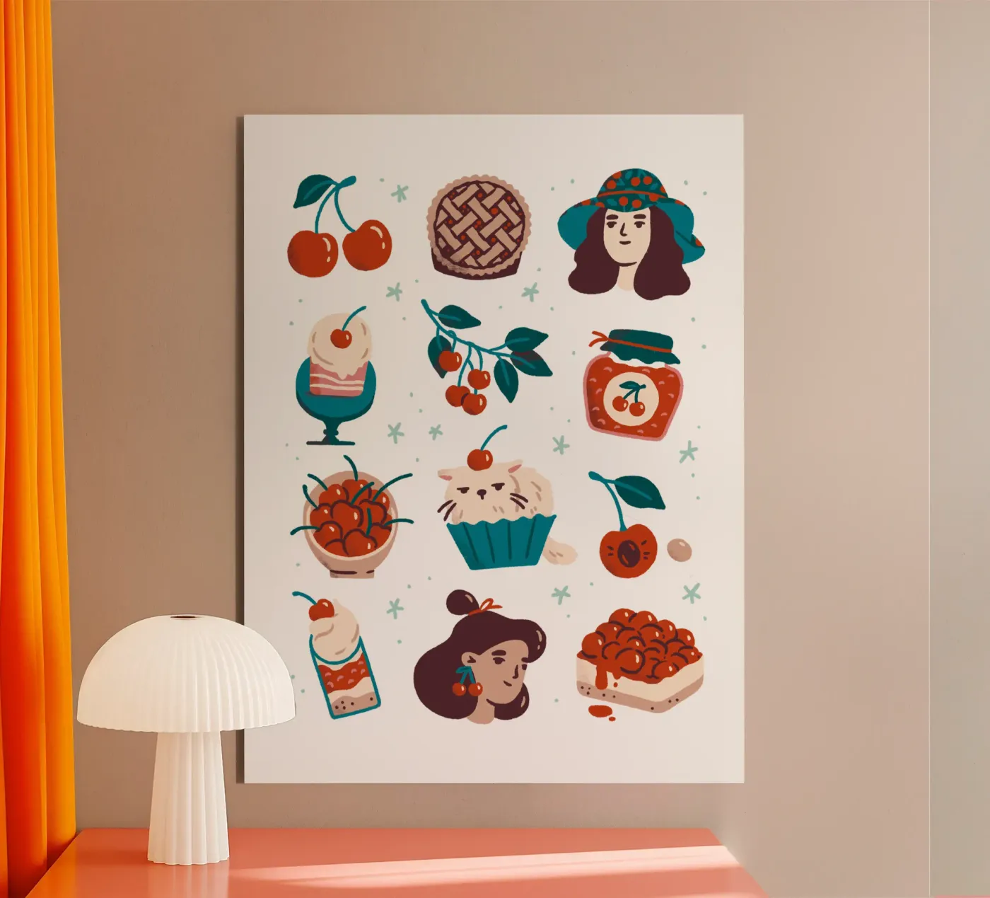 All Things Cherry alluminio dibond da sashakolesnik