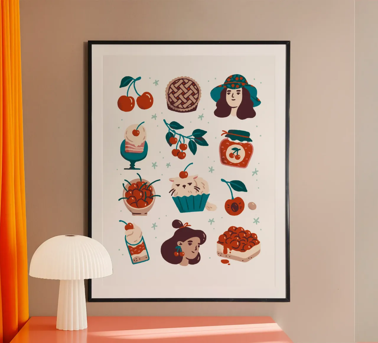 All Things Cherry poster da sashakolesnik