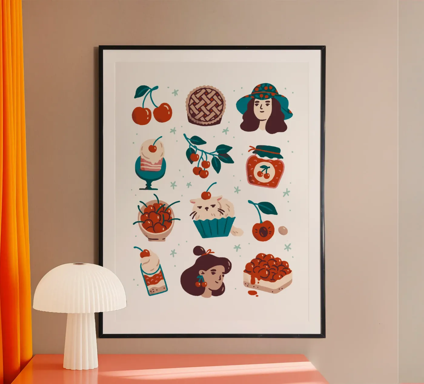 All Things Cherry poster by sashakolesnik