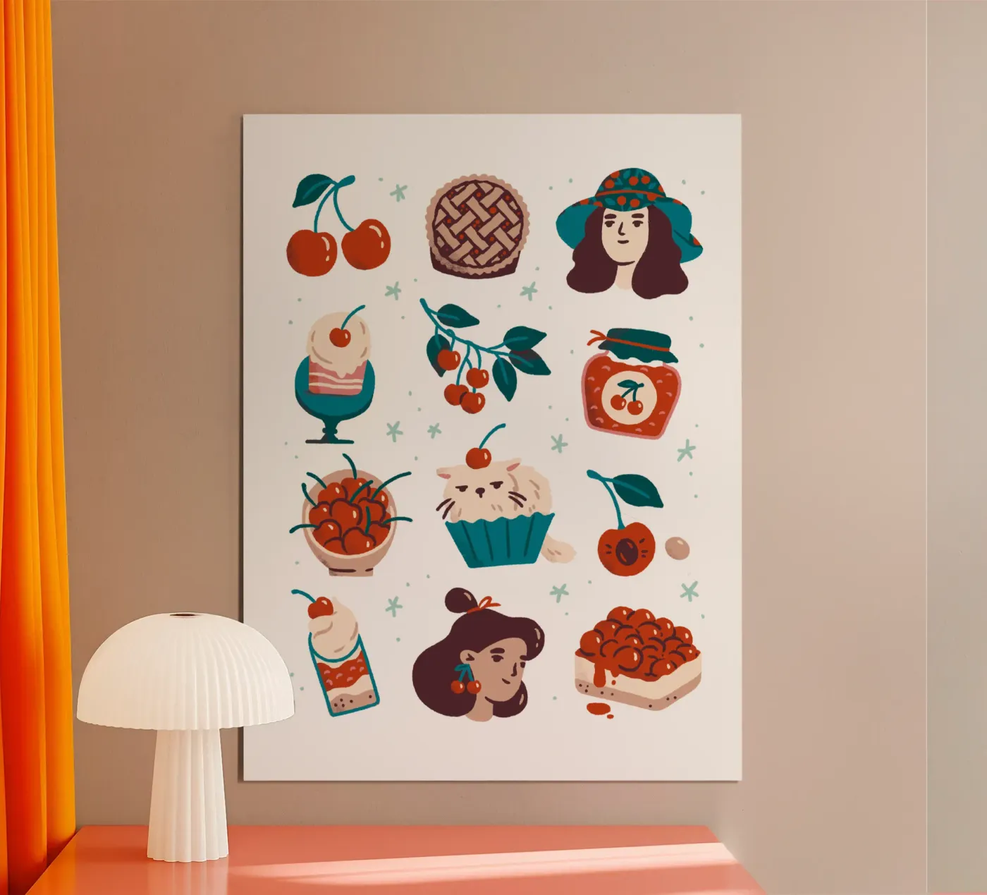 All Things Cherry poster by sashakolesnik