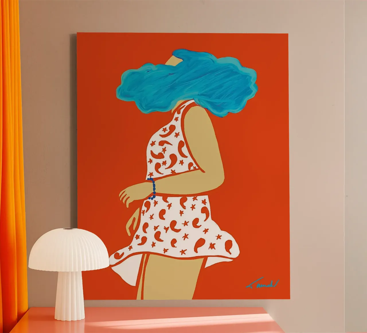Ze danst canvas van tainah negreiros