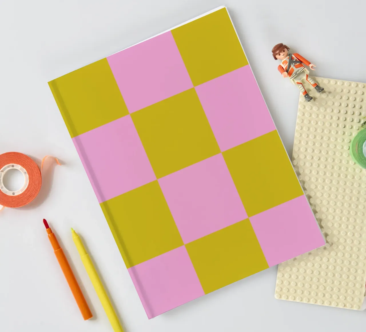 Pastell kariert Delight Rosa Grün Notizbuch von susanacosta