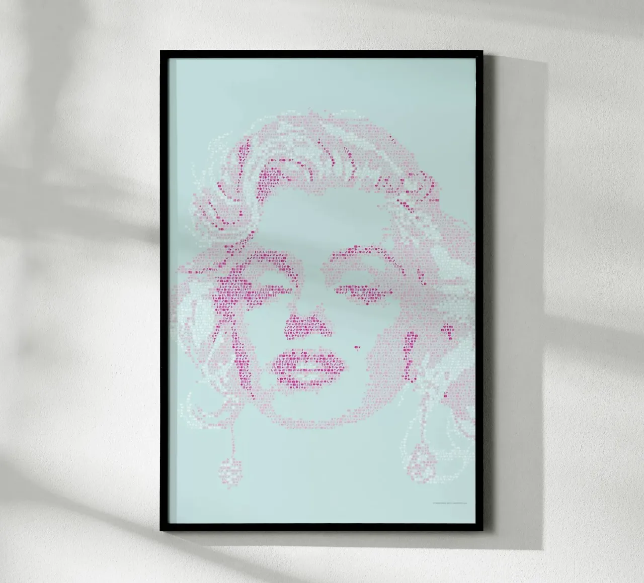 Marilyn poster con telaio in legno da Viktor Hertz