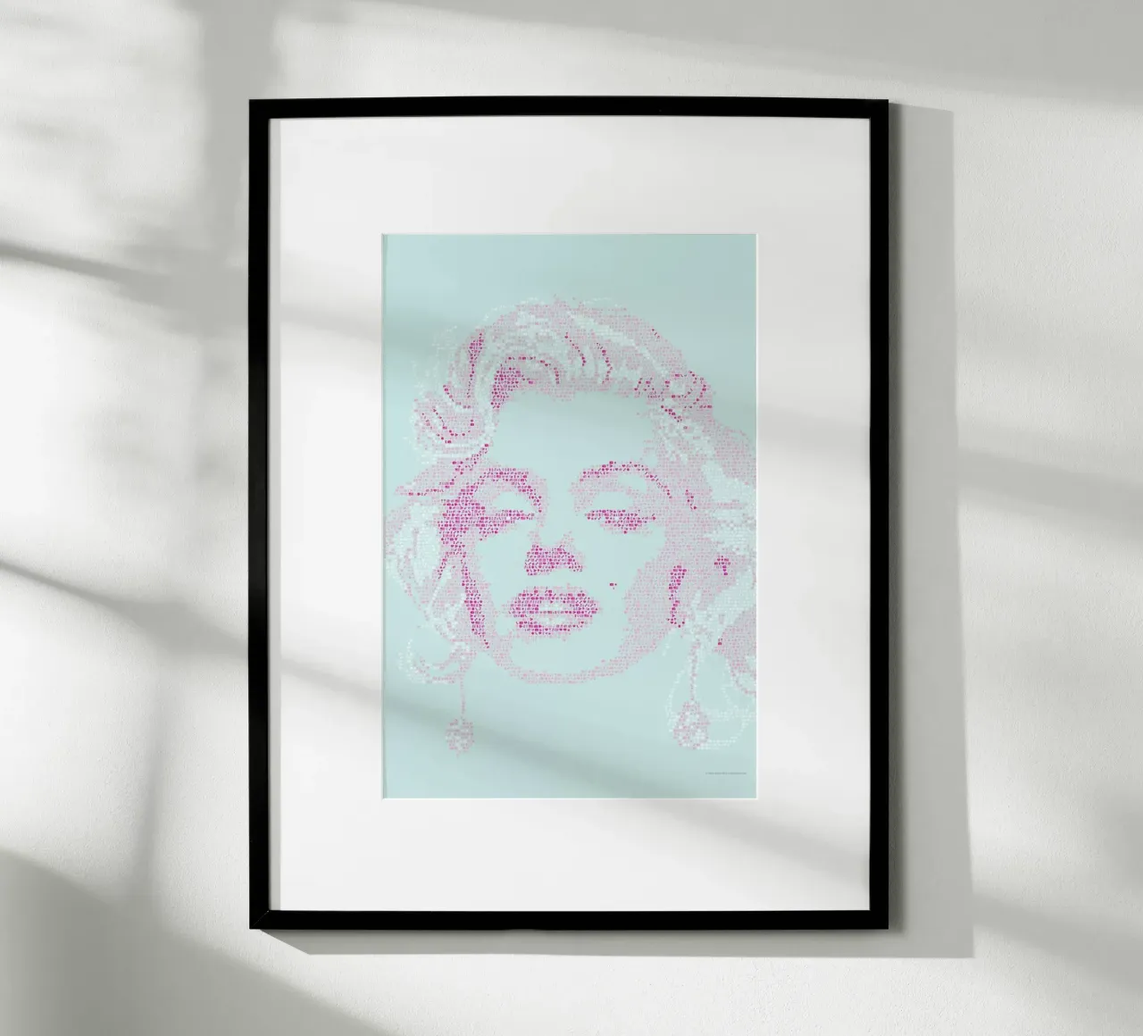 Marilyn poster con telaio in legno da Viktor Hertz
