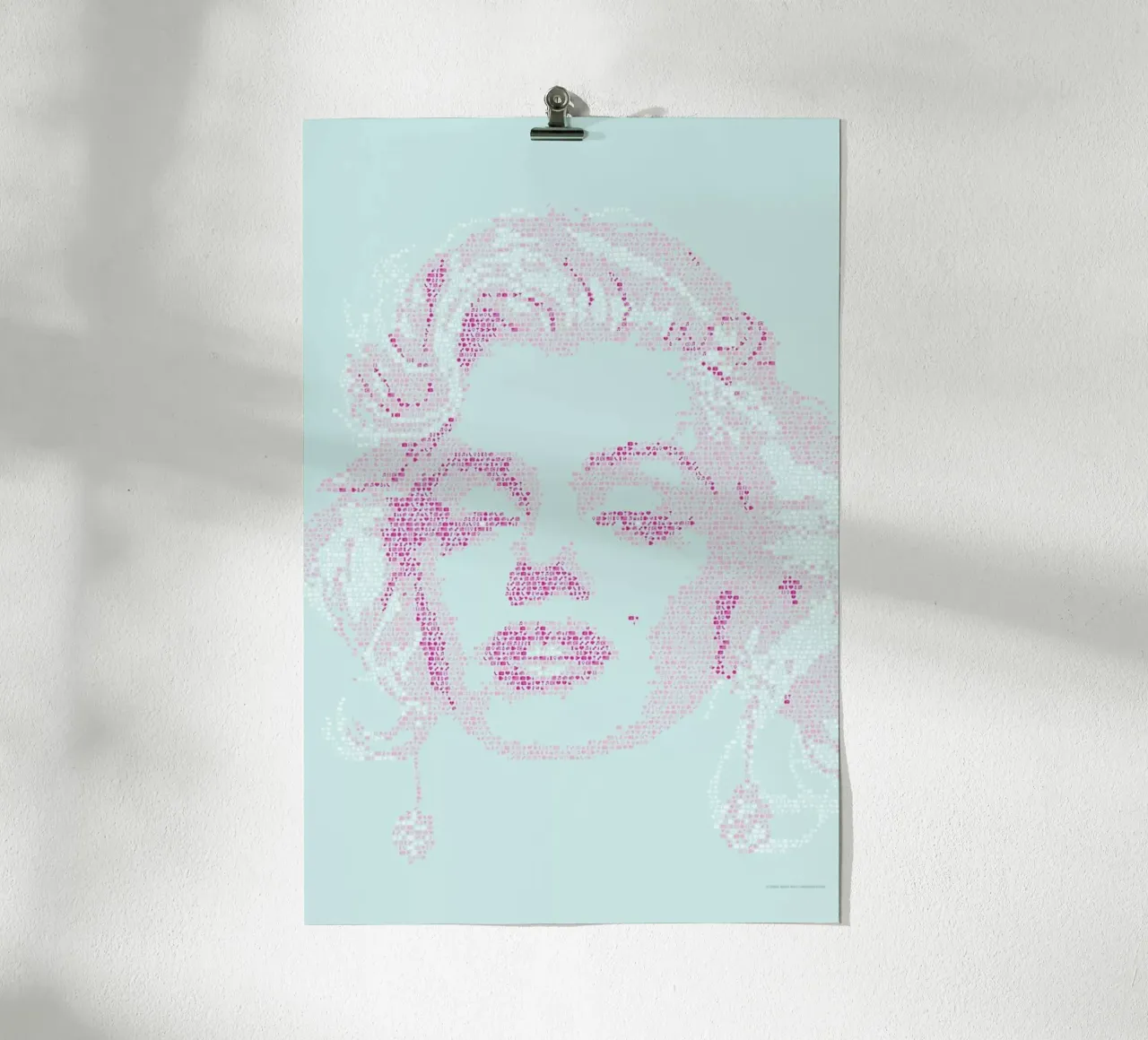 Marilyn poster con telaio in legno da Viktor Hertz