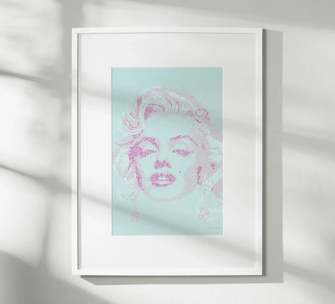 Marilyn poster con telaio in legno da Viktor Hertz