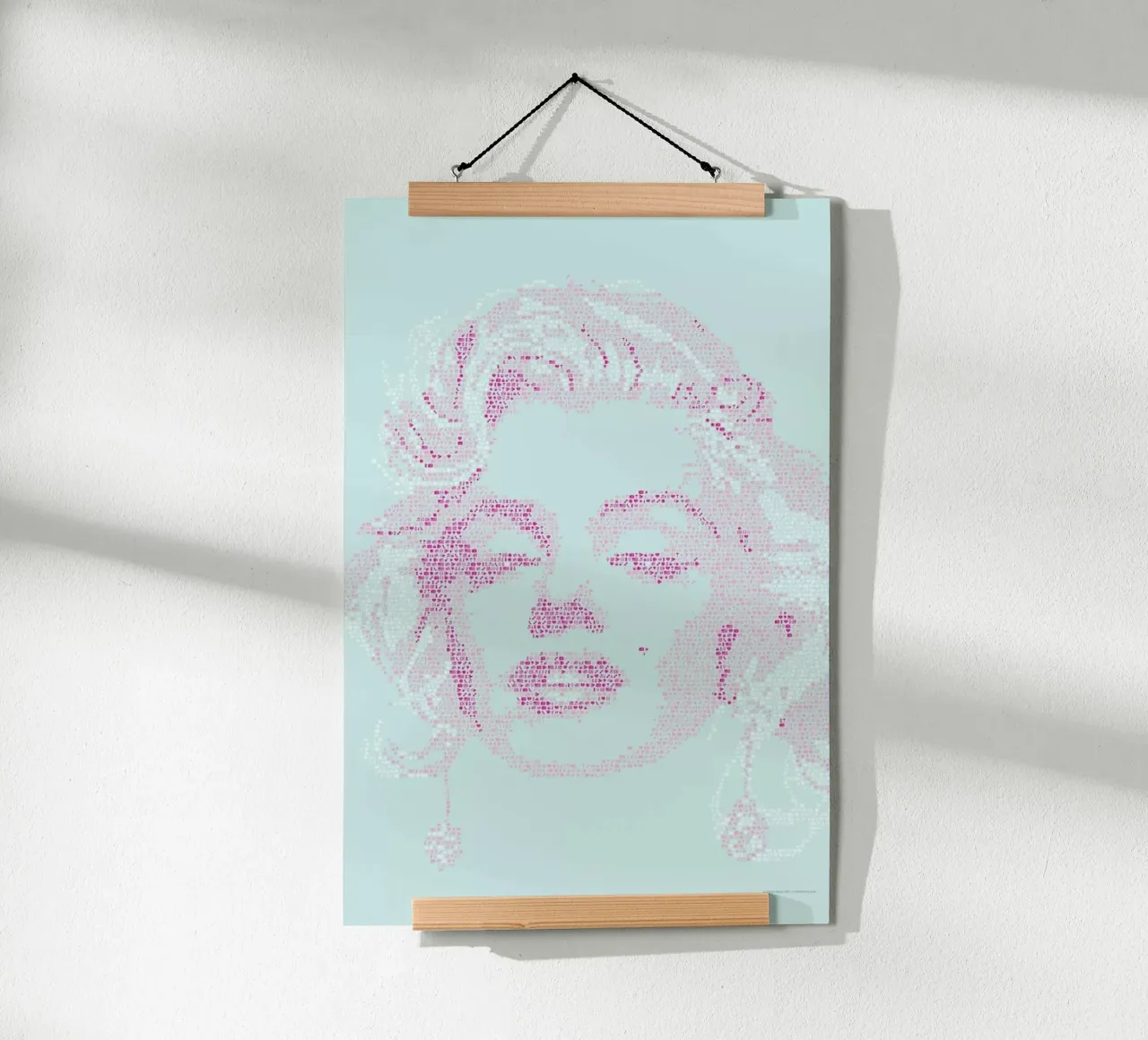Marilyn poster con telaio in legno da Viktor Hertz