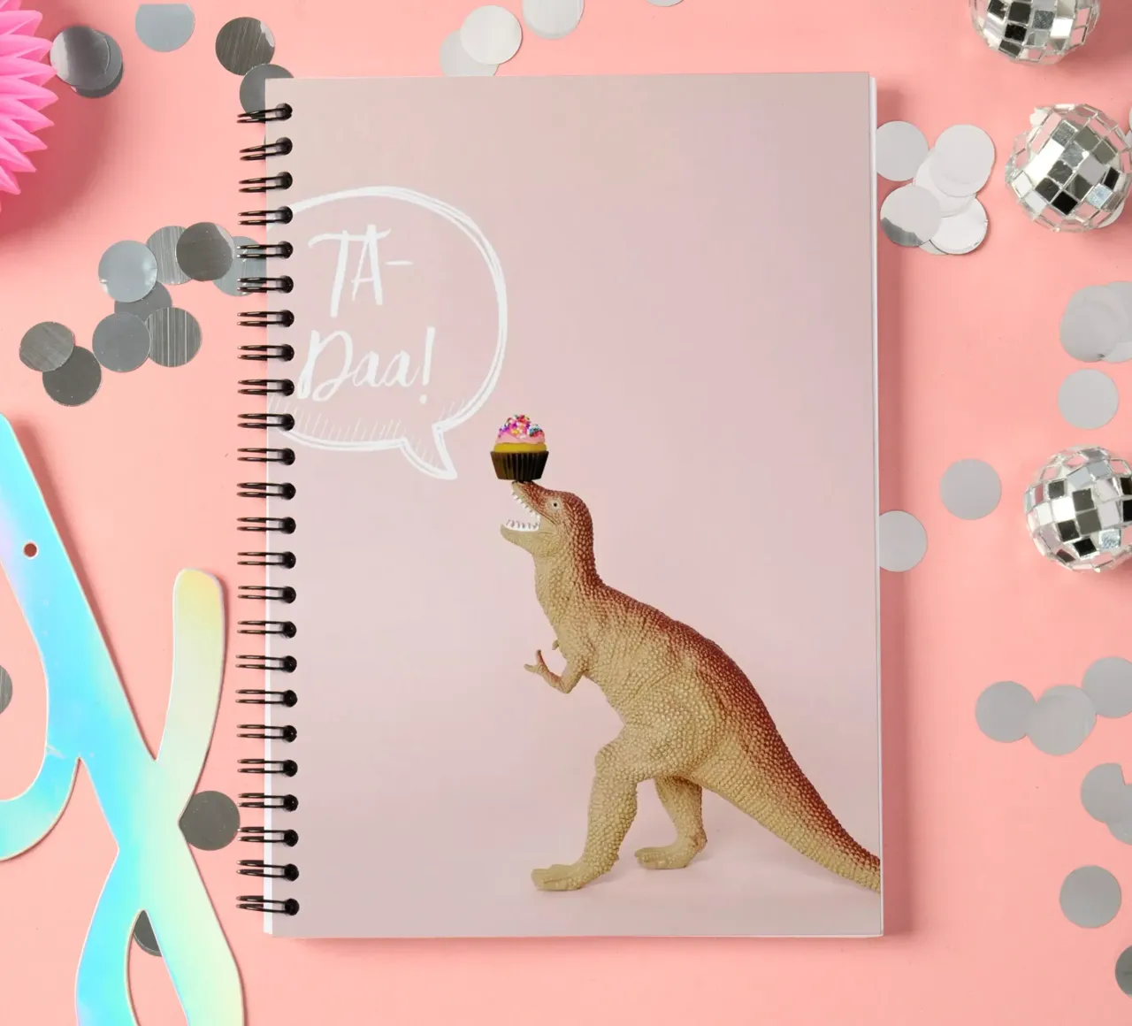 Ta-Daa! spiral notebook by Juj Winn