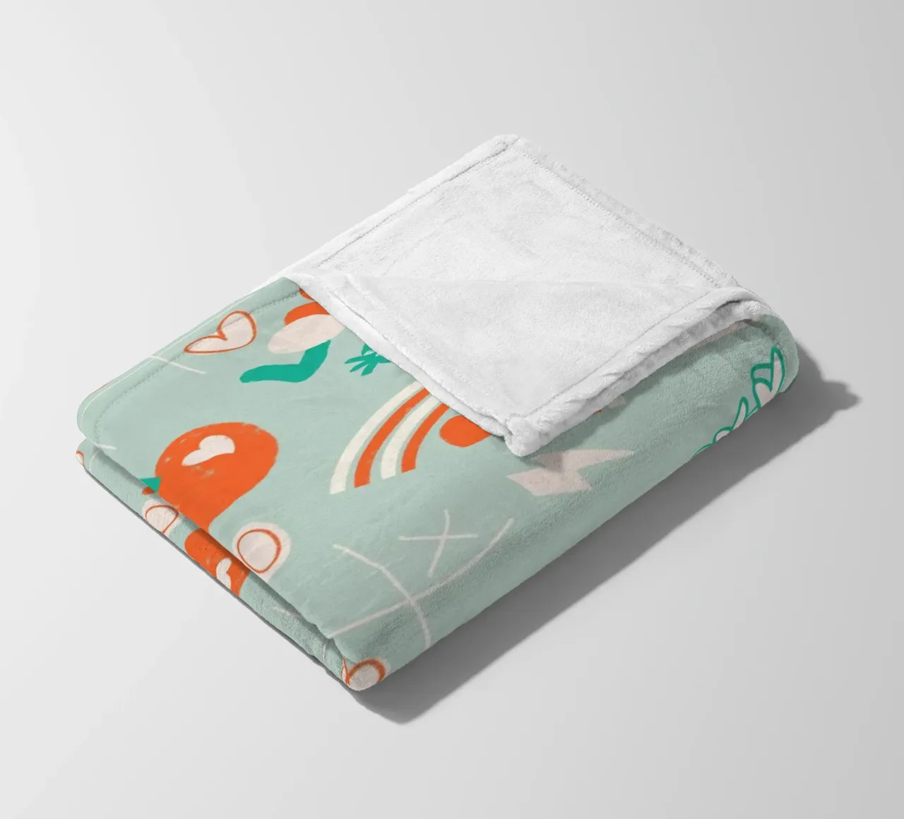 Retro Valentine Whimsy Aqua coperta in pile da susanacosta