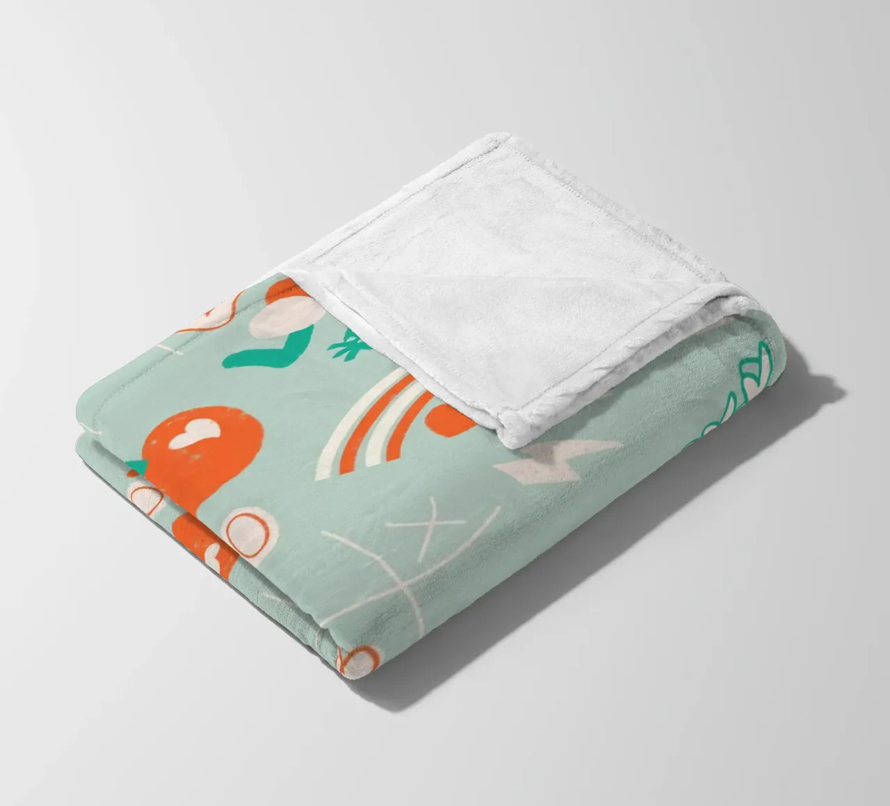 Retro Valentine Whimsy Aqua coperta in pile da susanacosta