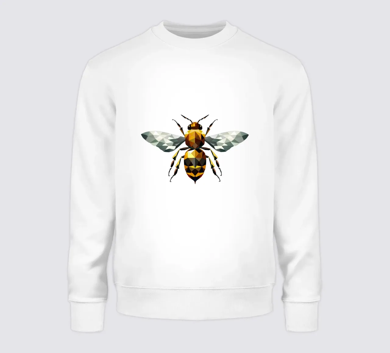 Polygonal bee - a symbol of diligence and elegance sweatshirt by namosh