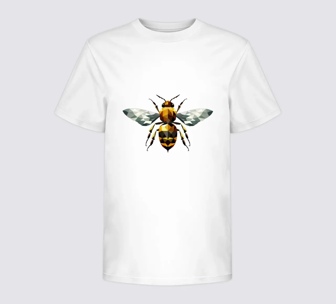 Polygonal bee - a symbol of diligence and elegance kids t-shirt by namosh