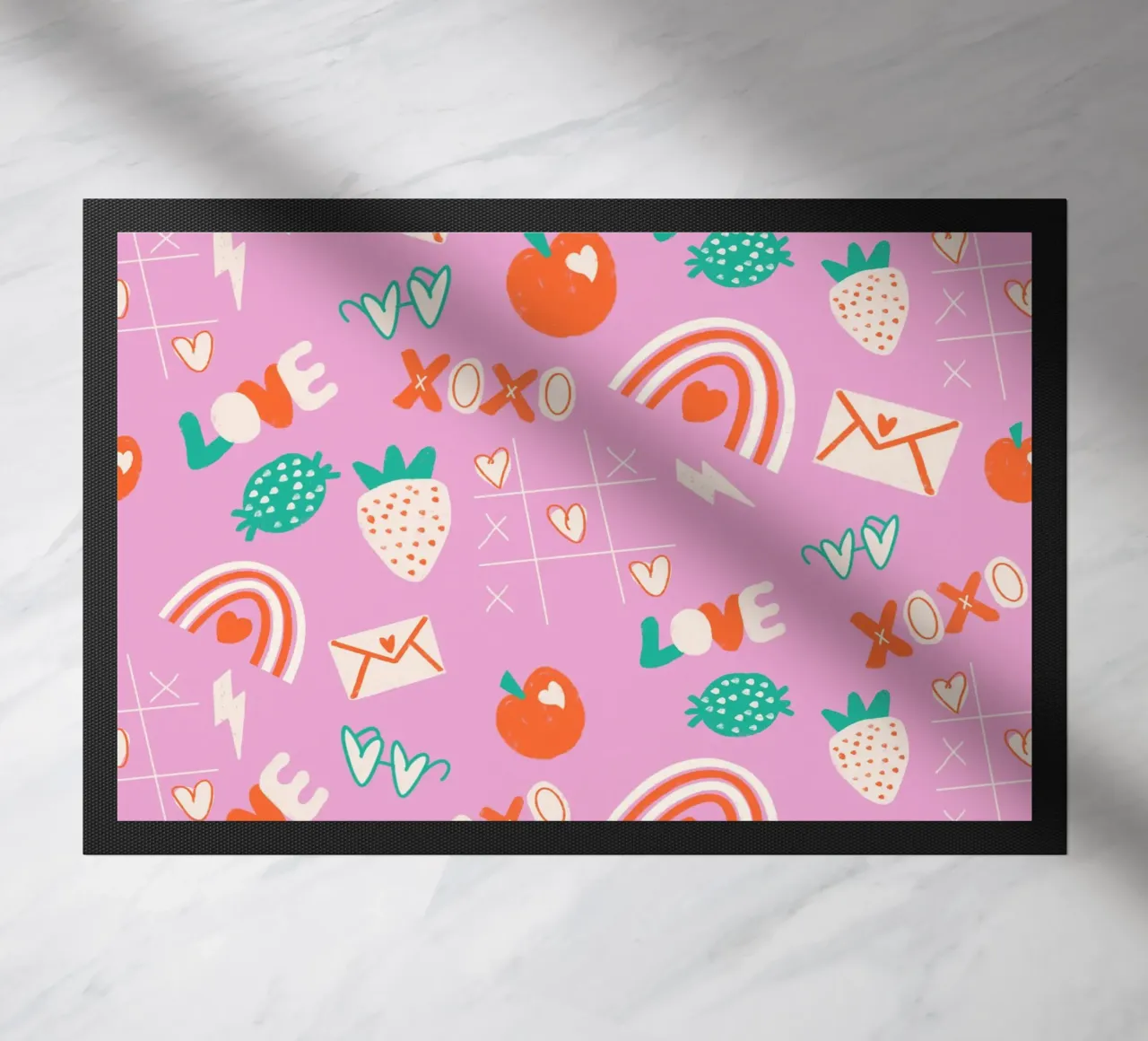 Retro Valentine Whimsy Pink zerbino da susanacosta