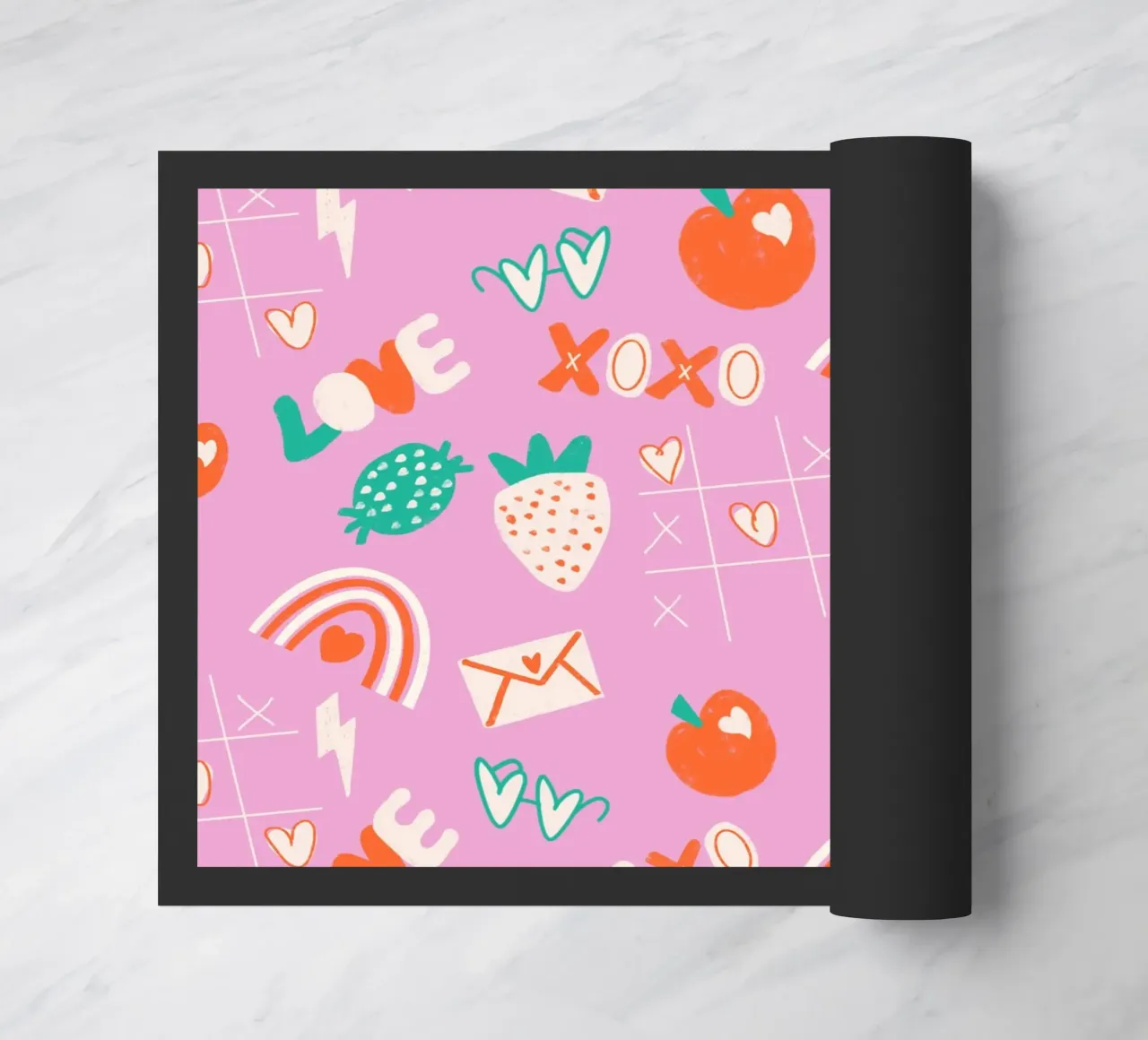 Retro Valentine Whimsy Pink zerbino da susanacosta