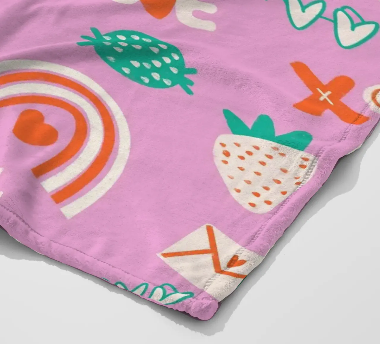 Retro Valentine Whimsy Pink coperta in pile da susanacosta