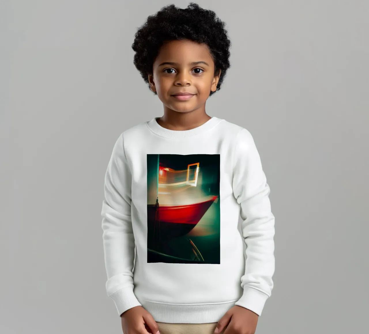 Destellos de luz en un barco fantasmal sudadera para niño de Le Flou