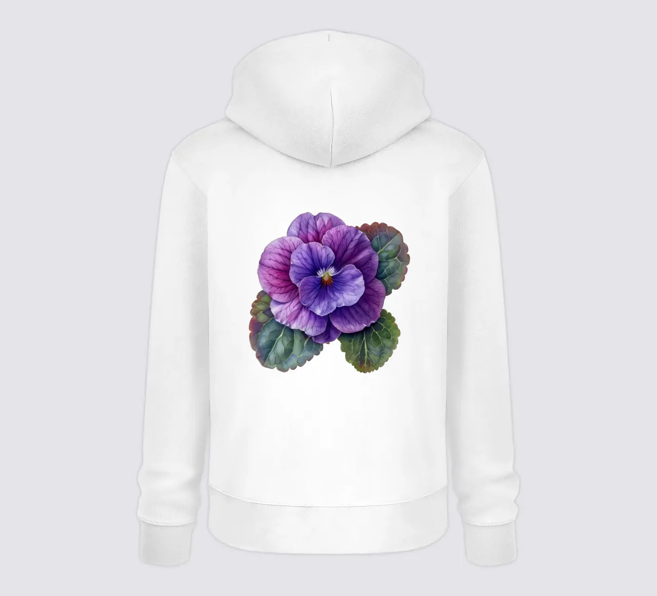 Fiore di violetta africana 2 felpa con cappuccio da Bold Blooms