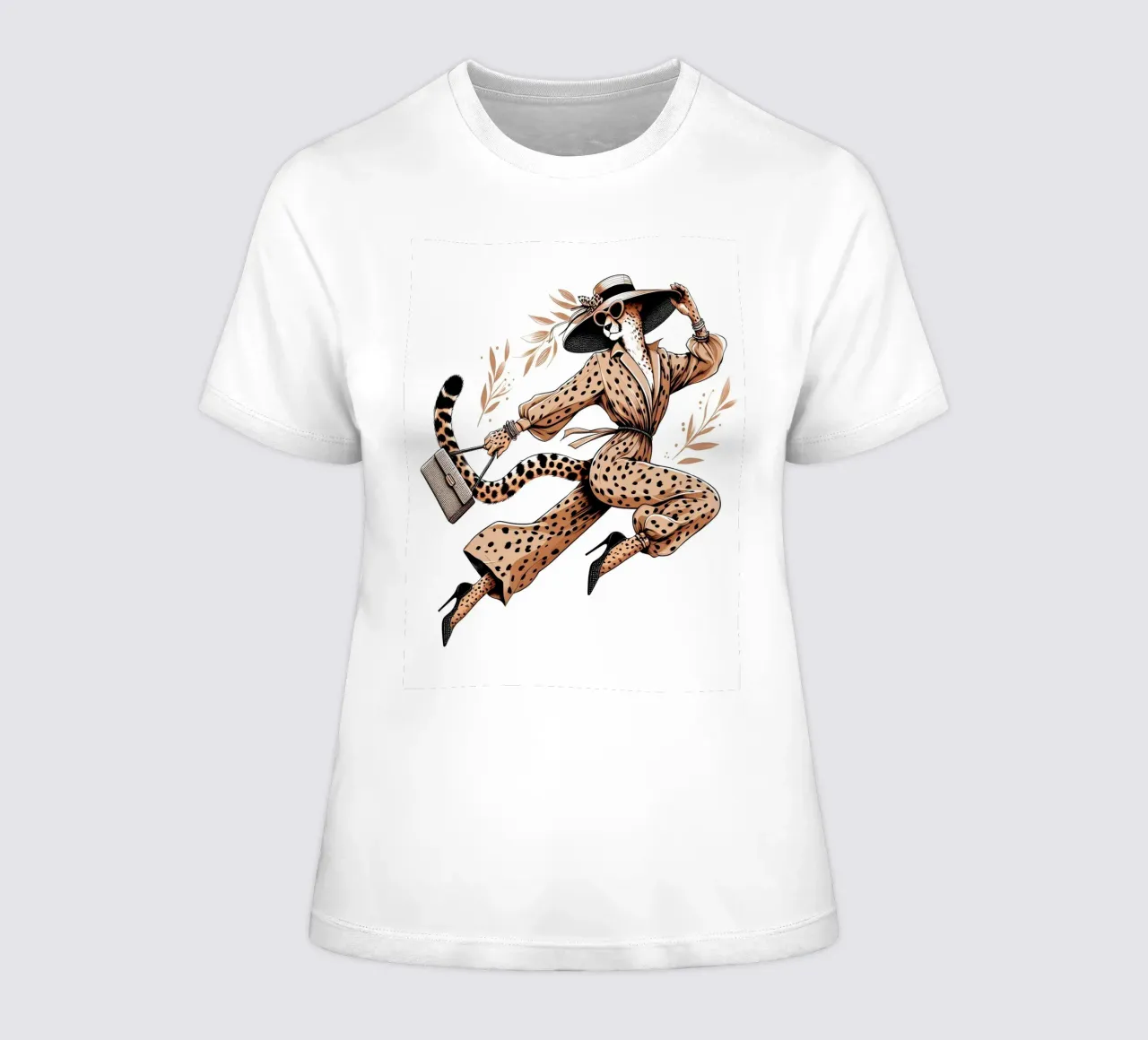 GHEPARDO CON I TACCHI ALTI t-shirt da donna da ARTOMATIC