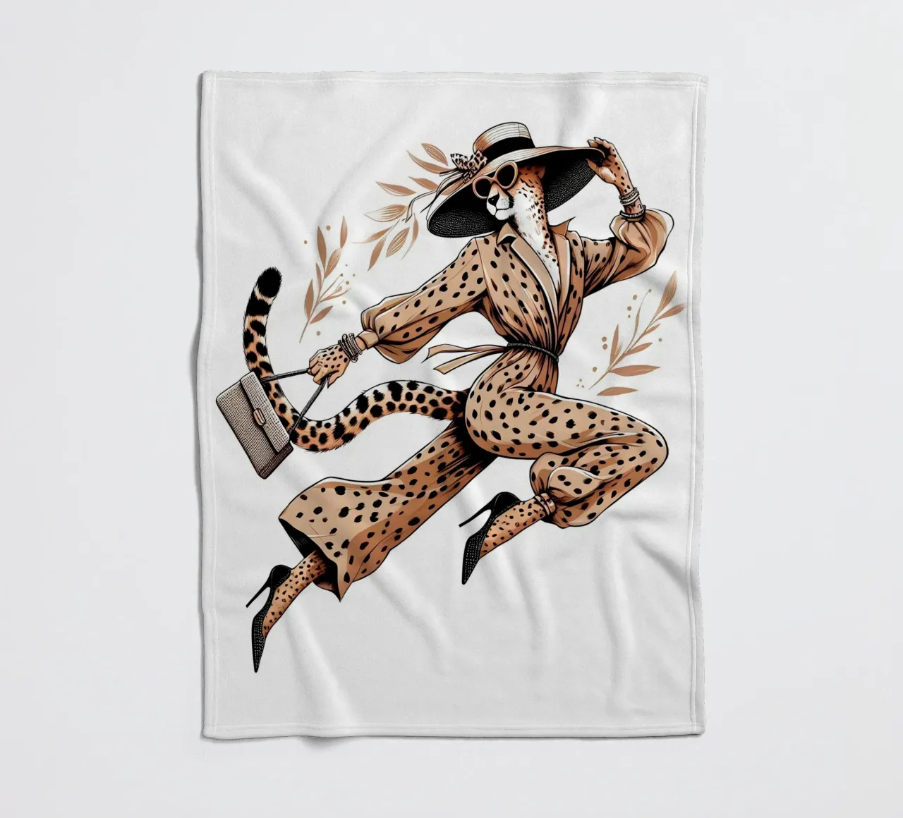 GHEPARDO CON I TACCHI ALTI coperta in pile da ARTOMATIC